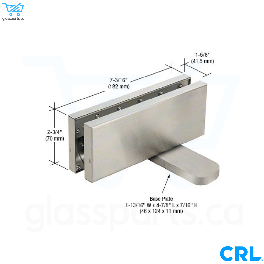 Raccord hydraulique CRL avec retrait de 2-9/16", NHO, acier inoxydable brossé