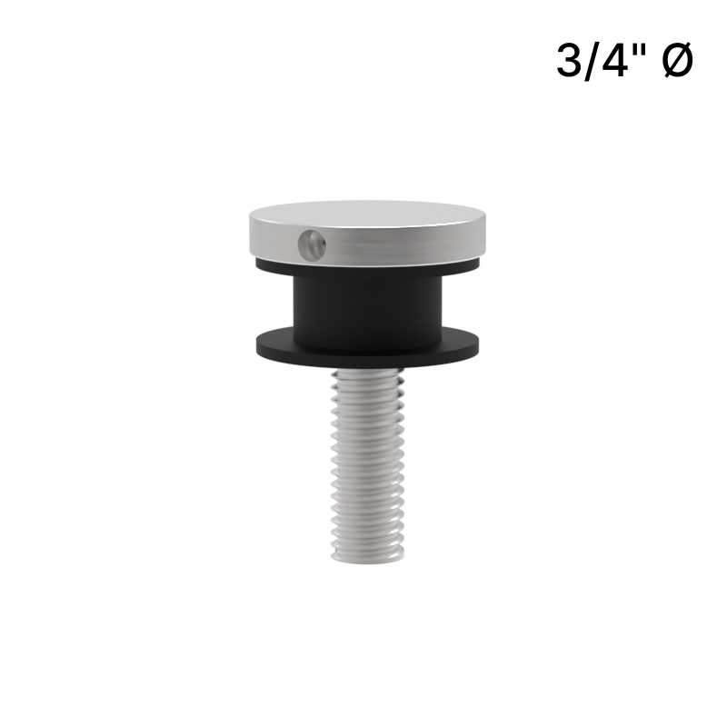 Display Standoff Caps - 3/4" M6 and 1-1/4" M8 - AISI316 — DCAP34BS