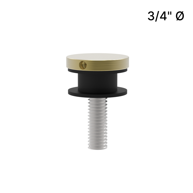 Display Standoff Caps - 3/4" M6 and 1-1/4" M8 - AISI316 — DCAP34SB