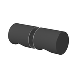 [DK140] Glass Door Knob - 140 Style Back to Back — DK140MBL