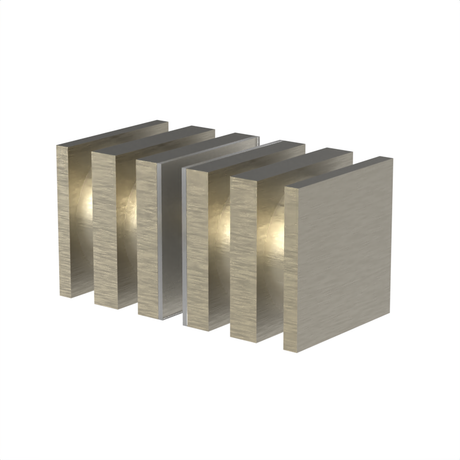 [DK160] Glass Door Knob - 160 Style Back to Back — DK160BBRZ