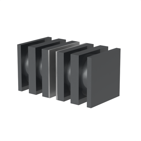 [DK160] Glass Door Knob - 160 Style Back to Back — DK160GM