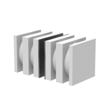 [DK160] Glass Door Knob - 160 Style Back to Back — DK160W