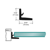CRL 95" Replacement Clear Plastic L-Shaped Vinyl