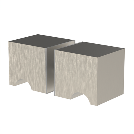 [DKSQ] Glass Door Knob - Square Style Back to Back — DKSQBN