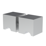 [DKSQ] Glass Door Knob - Square Style Back to Back — DKSQCH