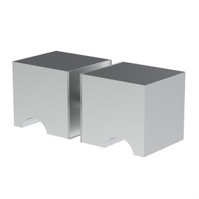 [DKSQ] Glass Door Knob - Square Style Back to Back — DKSQCH