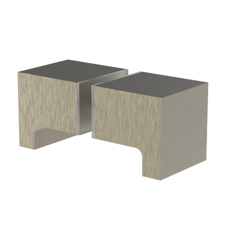 [DKSQ2] Glass Door Knob - SQ2 Style back to Back paddle — DKSQ2BBRZ