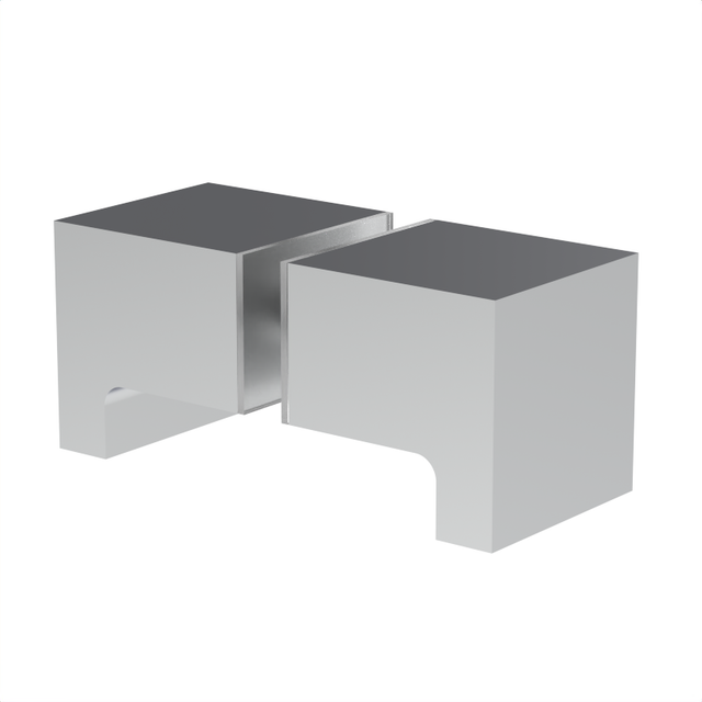 [DKSQ2] Glass Door Knob - SQ2 Style back to Back paddle — DKSQ2CH