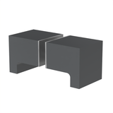 [DKSQ2] Glass Door Knob - SQ2 Style back to Back paddle — DKSQ2GM