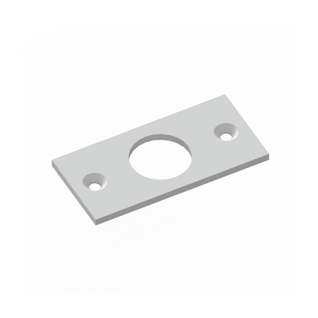 [DLUX4DSP] DLUX 4" Door Rail - Strike Plate — DLUX4DSPSA