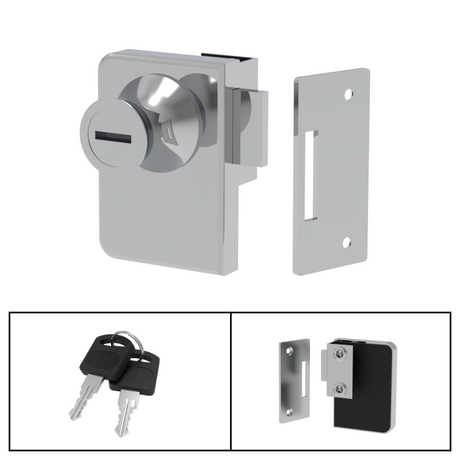 [GDLMINI258] Commercial Center Lock - Double — GDLMINI258CH
