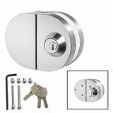 [GDLRD180D] Glass Door Lock - RD Glass to Glass - Double-Sided SLIP ON — GDLRD180DPS