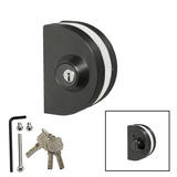 [GDLRD90D] Glass Door Lock - RD Glass to Wall - Double-Sided — GDLRD90DMBL