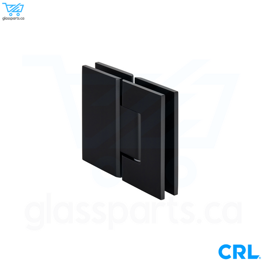 CRL Geneva 180 Series - 180° Glass-to-Glass Standard Hinge - Matte Black