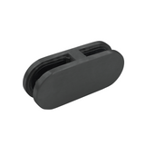 [BDIVE180RD] Pool Fence Hardware - Round Bracket - 180° Glass to Glass — BDIVE180RDMBL