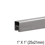 [CR1X1SQ] Caprail - 19' - 1 X 1" Square (SS316) — CR1X1SQBS