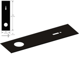 [DLUX4HCP] Header System - 1-3/4 X 4" -  Closer Cover Plate - 14" Length — DLUX4HCPMBL