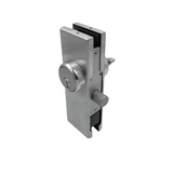 [GDLUS] Glass Door Lock - Patch Lock With American Style Cylinder — GDLUSBS