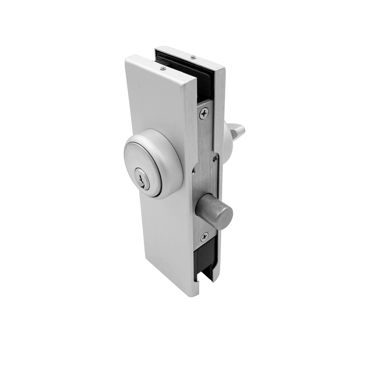 [GDLUS] Glass Door Lock - Patch Lock With American Style Cylinder — GDLUSSA