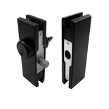 [GDLUSSET] Glass Door Lock - Patch Lock Set With American Style Cylinder — GDLUSSETMBL