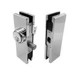 [GDLUSSET] Glass Door Lock - Patch Lock Set With American Style Cylinder — GDLUSSETPS
