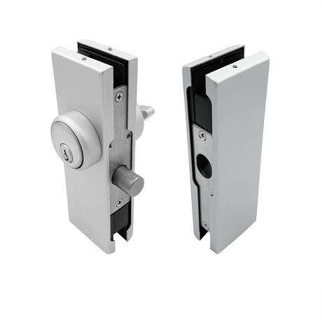 [GDLUSSET] Glass Door Lock - Patch Lock Set With American Style Cylinder — GDLUSSETSA