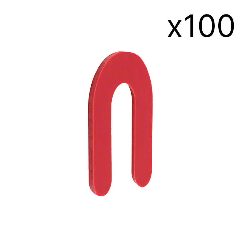 Plastic Horseshoe Shims - Pack of 100 — HORSESHOE1/8