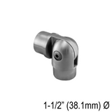 [E38.1ADJ90] Handrail - Elbow for 38.1mm Round Handrail - Adjustable 90° — E38.1ADJ90BS