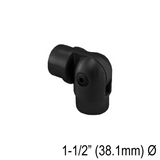 [E38.1ADJ90] Handrail - Elbow for 38.1mm Round Handrail - Adjustable 90° — E38.1ADJ90MBL