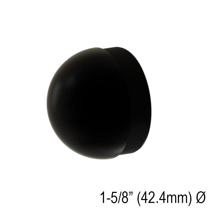 [END42.4B] Handrail - Endcap for 42.4mm Round Handrail - Ball — END42.4BMBL