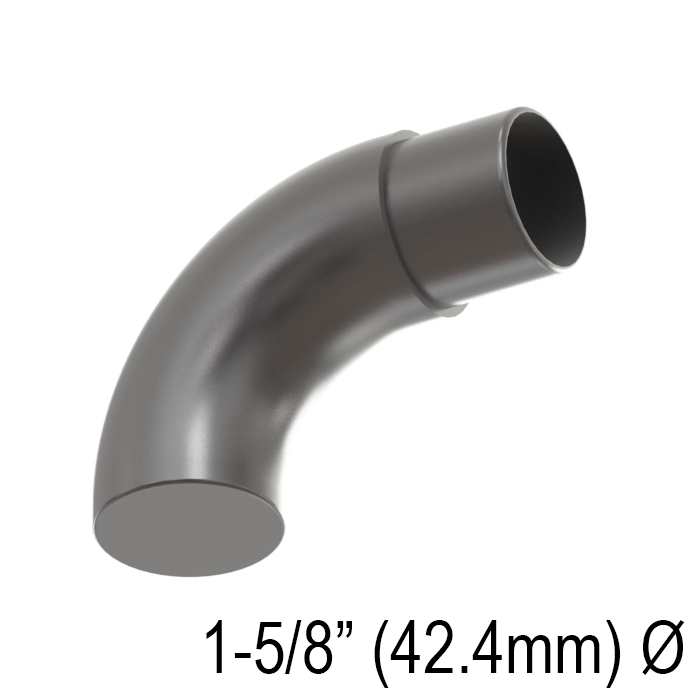 [END42.4C] Handrail - Endcap for 42.4mm Handrail - Curved — END42.4CBS