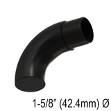 [END42.4C] Handrail - Endcap for 42.4mm Handrail - Curved — END42.4CMBL