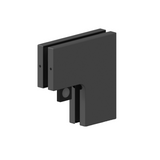 [PFIT60] Patch Fittings - Panel Glass to Glass - L-Shape Connector With Door Stopper — PFIT60MBL