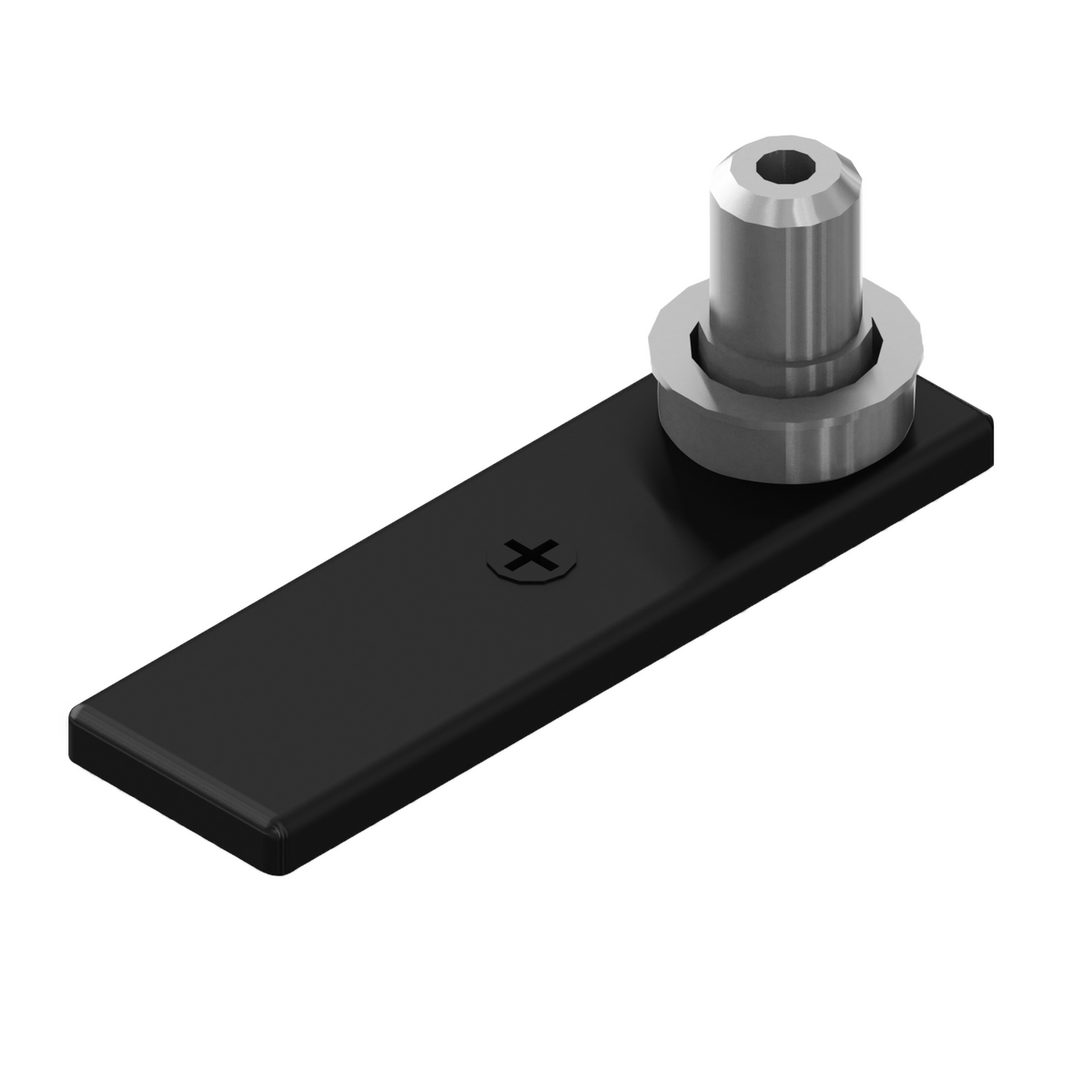 [PPIV403] Patch Pivot - Bottom Door Free-Swinging Pivot for Floor Mount — PPIV403MBL