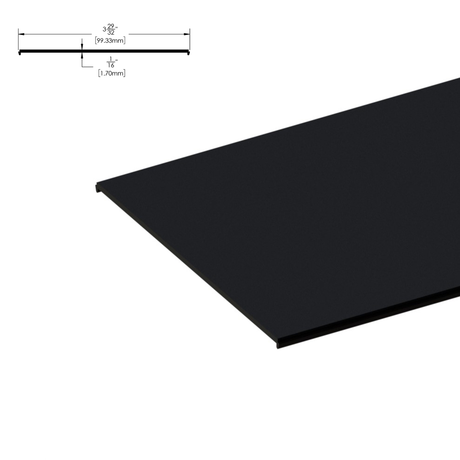 [DLUX4HFP120] Header System - 1-3/4 X 4" - Flat Plate - 120" Length — DLUX4HFP120MBL