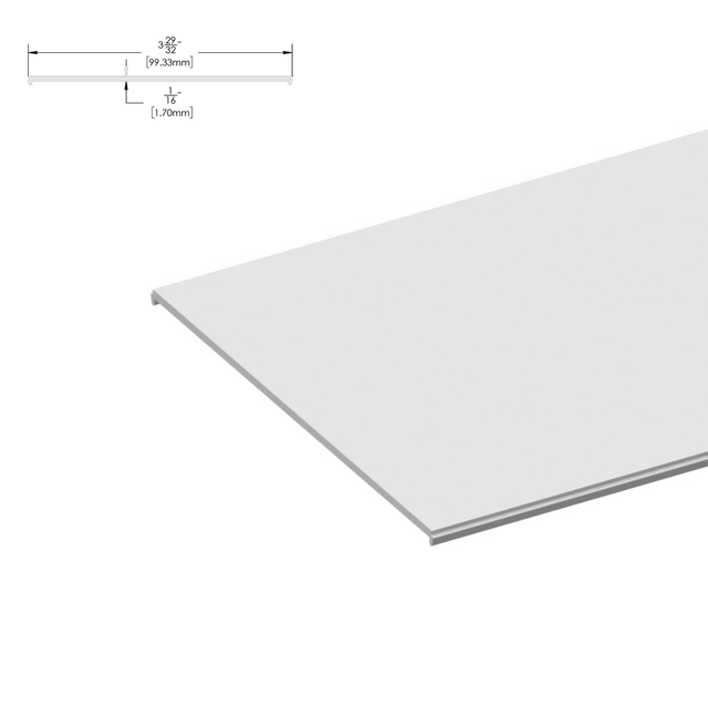 [DLUX4HFP120] Header System - 1-3/4 X 4" - Flat Plate - 120" Length — DLUX4HFP120SA