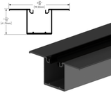 [DLUX4HPP120] Header System - 1-3/4 X 4"  - Pocket Plate - 120" Length — DLUX4HPP120MBL