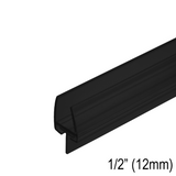 [SWPT12] Shower Sweep - T-Seal (2 Piece Sweep) for 1/2" Glass (95") — SWPT12-BLK
