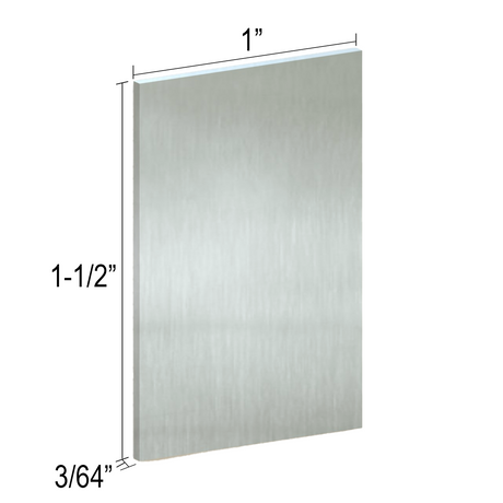 CUEND Commercial Glazing U-Channel End Caps — CUEND1X1.5BS