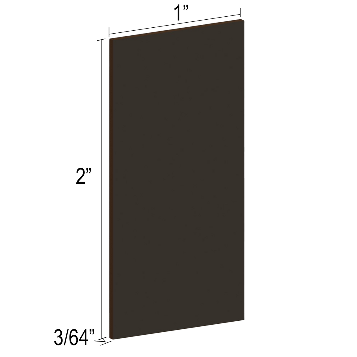 CUEND Commercial Glazing U-Channel End Caps — CUEND1X2MBL