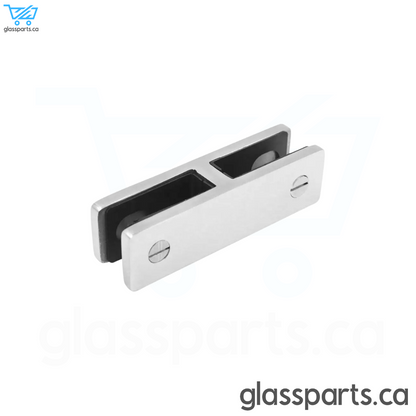 Ultra Slim Frameless 180° Glass Connector For Glass-To-Glass - Satin