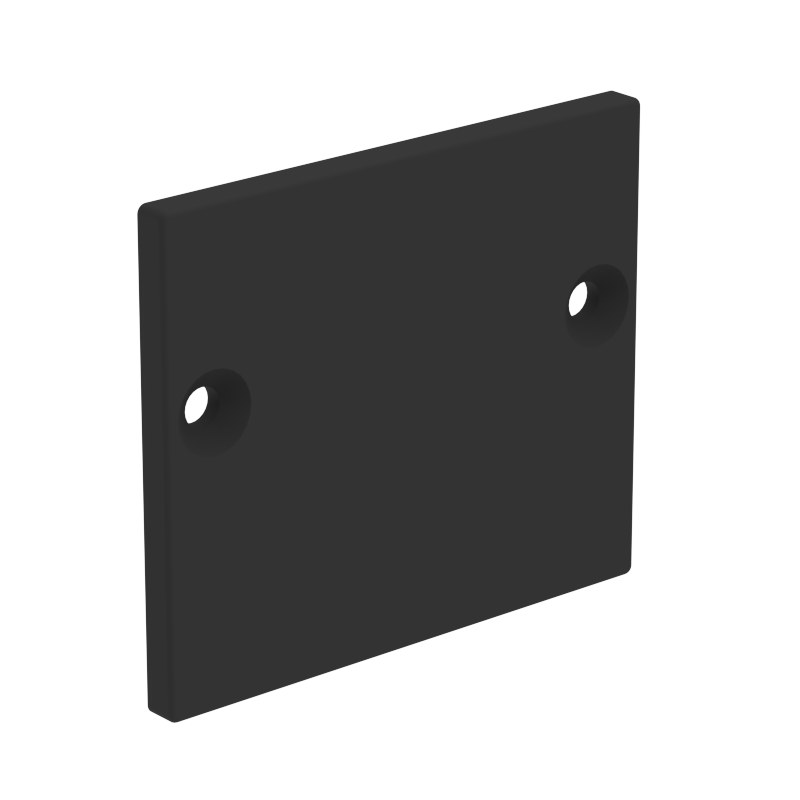 [HDAUEND] Heavy Duty Commercial U-Channel - Endcap — HDAUENDMBL