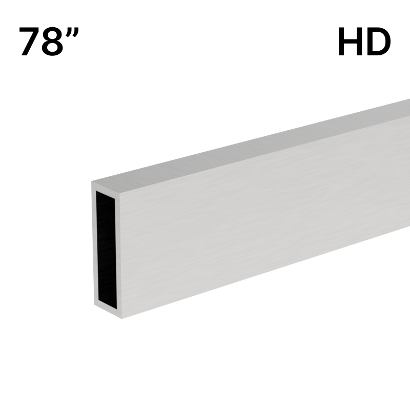 [HDTQH78] Shower Sliding Door Kit - Tranquility Series - Heavy Duty - Header Bar (78") — HDTQH78BS