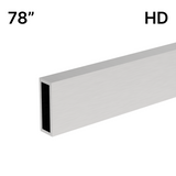 [HDTQH78] Shower Sliding Door Kit - Tranquility Series - Heavy Duty - Header Bar (78") — HDTQH78BS