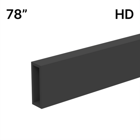 [HDTQH78] Shower Sliding Door Kit - Tranquility Series - Heavy Duty - Header Bar (78") — HDTQH78MBL