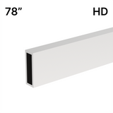 [HDTQH78] Shower Sliding Door Kit - Tranquility Series - Heavy Duty - Header Bar (78") — HDTQH78PS