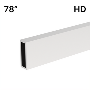 [HDTQH78] Shower Sliding Door Kit - Tranquility Series - Heavy Duty - Header Bar (78") — HDTQH78PS