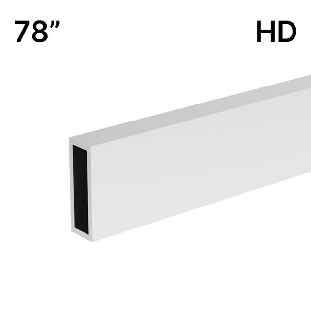 [HDTQH78] Shower Sliding Door Kit - Tranquility Series - Heavy Duty - Header Bar (78") — HDTQH78PS