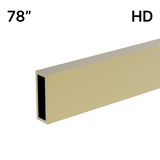 [HDTQH78] Shower Sliding Door Kit - Tranquility Series - Heavy Duty - Header Bar (78") — HDTQH78SB